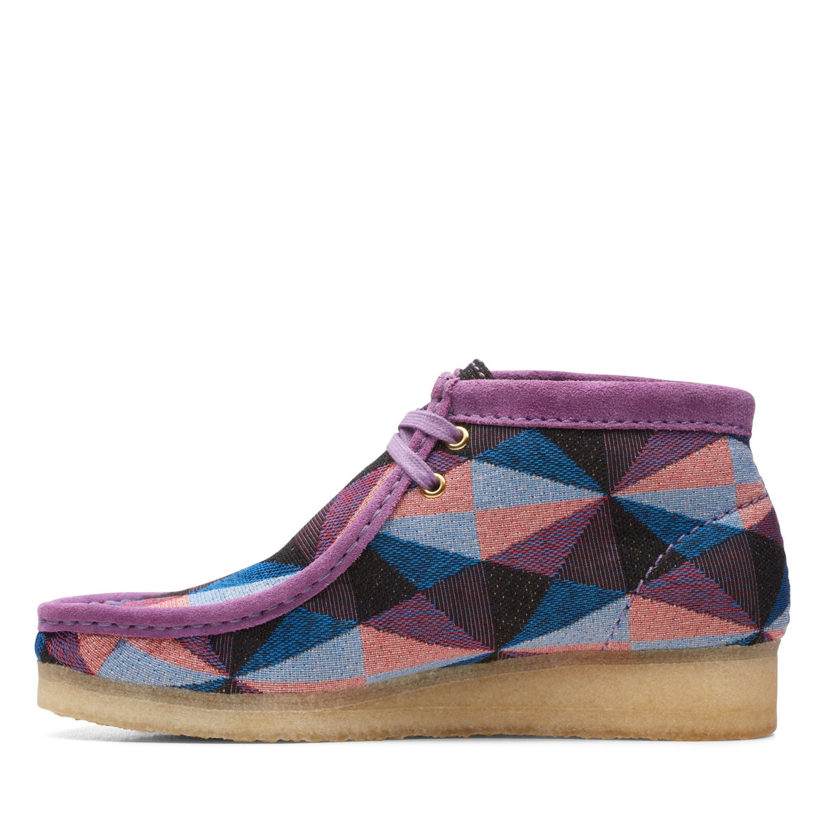 Clarks Originals Wallabee Boot 'Purple Combi' Women's Purple Combi 26164608 — detail view