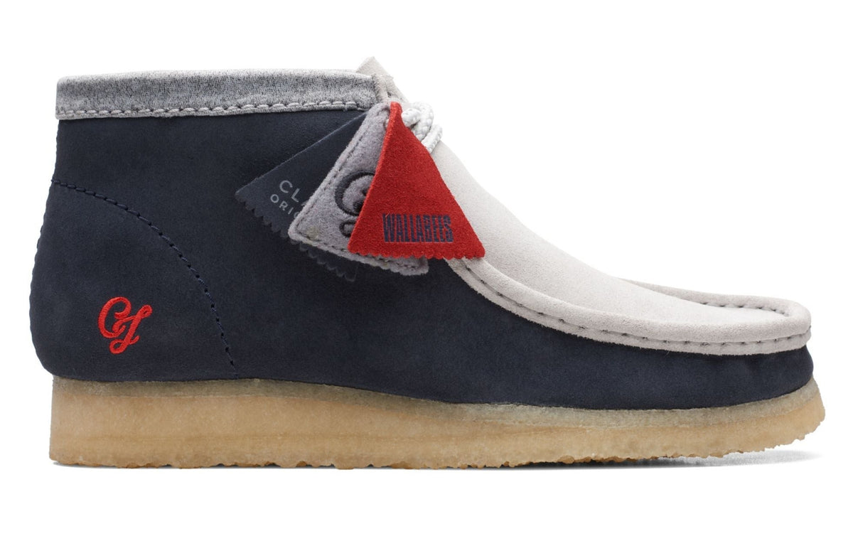 Clarks Men's Wallabee vcy navy/gray 26165077