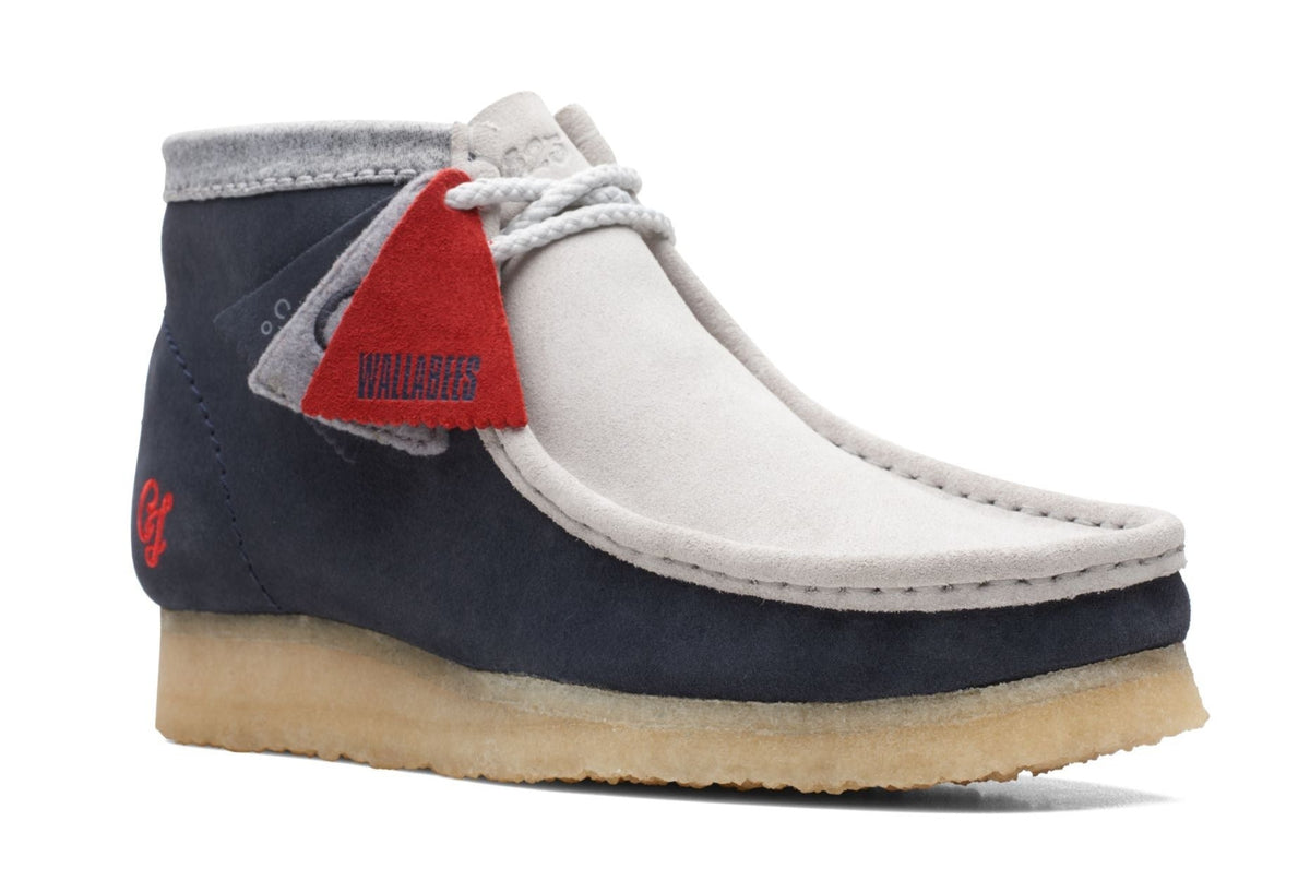 Clarks Men's Wallabee vcy navy/gray 26165077