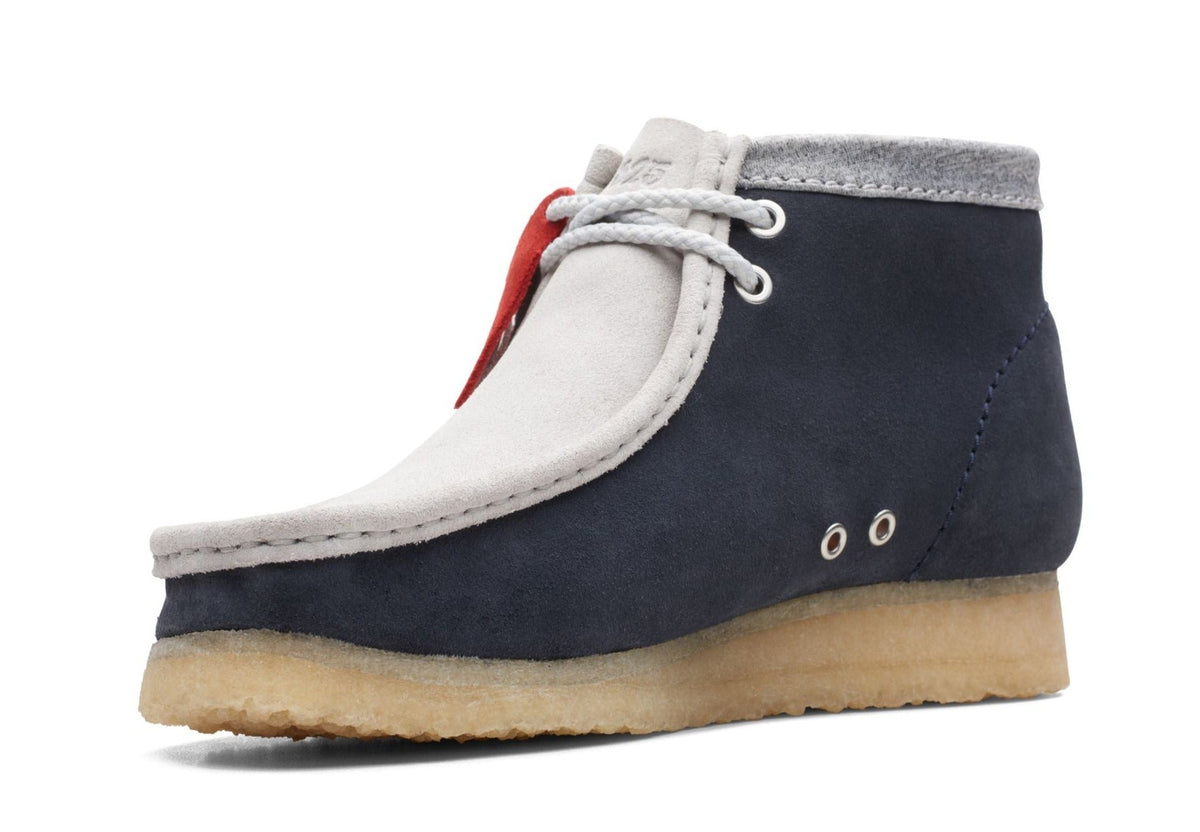 Clarks Men's Wallabee vcy navy/gray 26165077