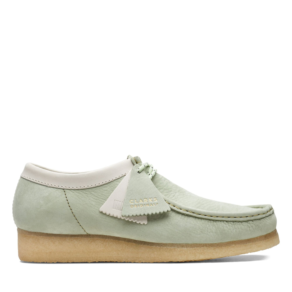 Clarks Originals Wallabee Men's Pale Green Nubuck 26165557