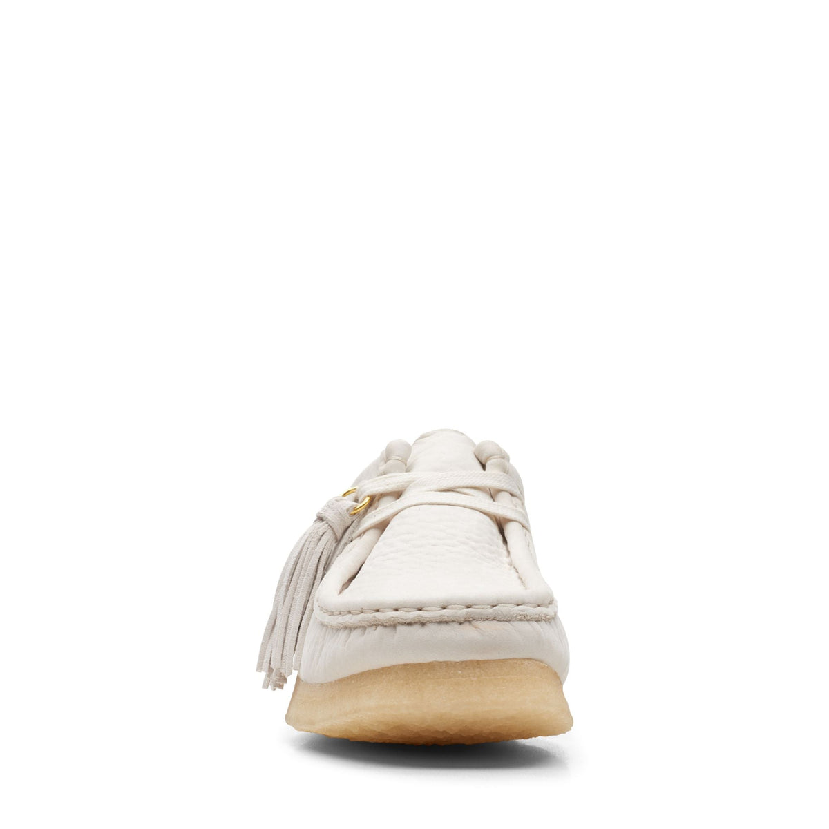 Clarks Originals Wallabee - White Nubuck Women's White 26165560 — rear view