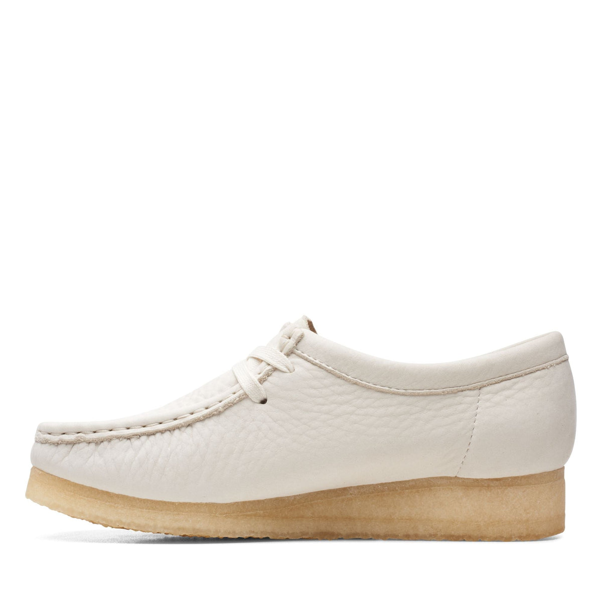 Clarks Originals Wallabee Women's White Nubuck 26165560 — detail view