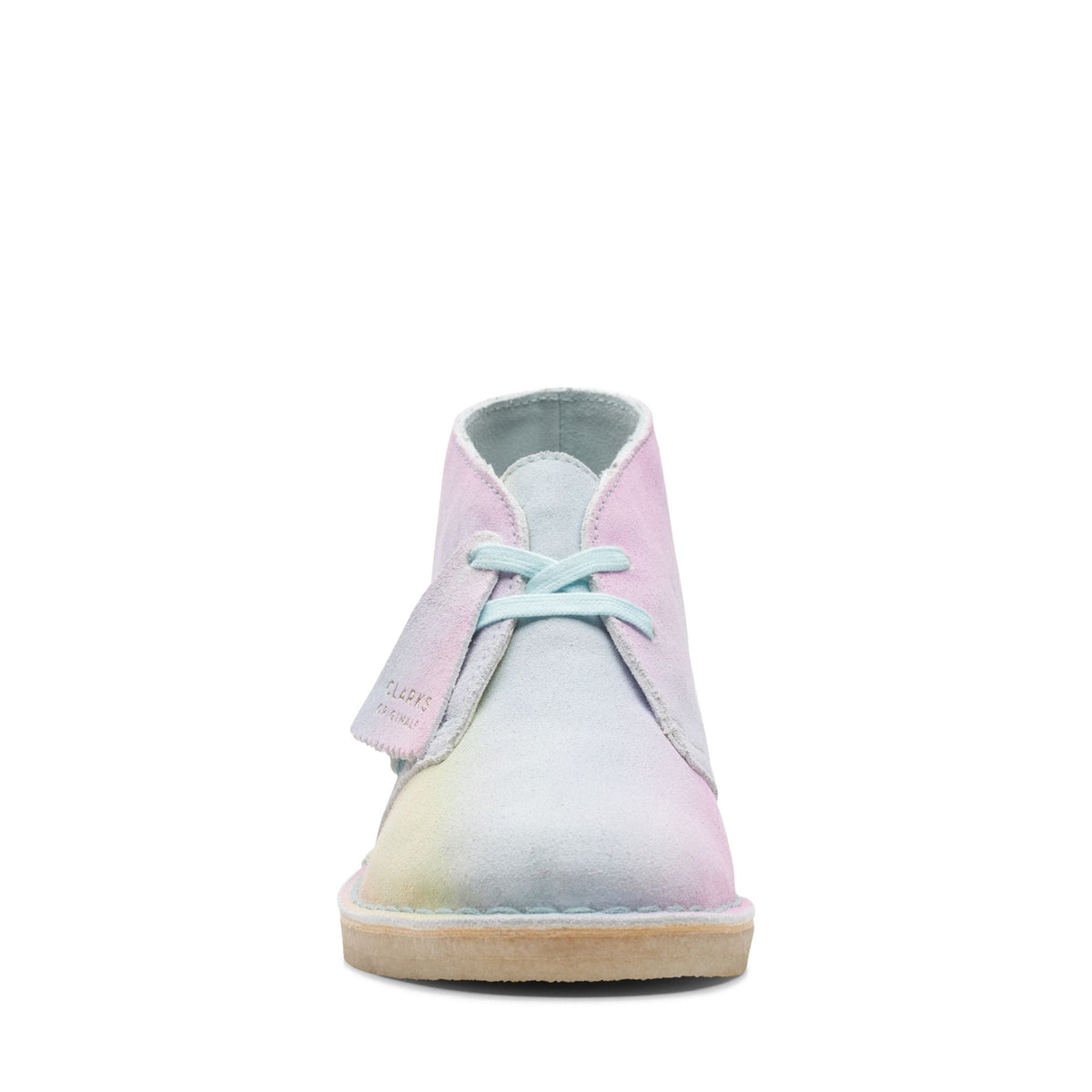 Clarks Originals Desert Boot Women's White/Blue 26165562 — rear view