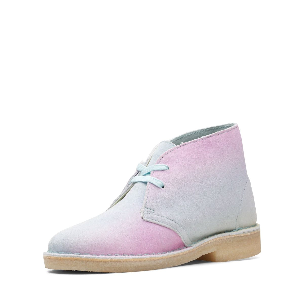 Clarks Originals Desert Boot Women's White/Blue 26165562 — sole view