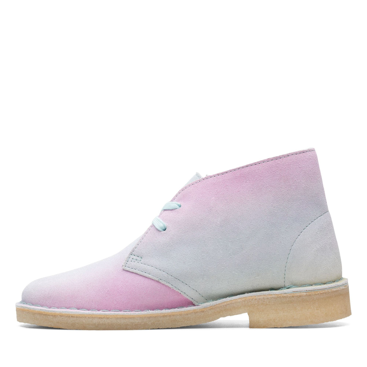 Clarks Originals Desert Women's White/Blue Leather 26165562 — detail view