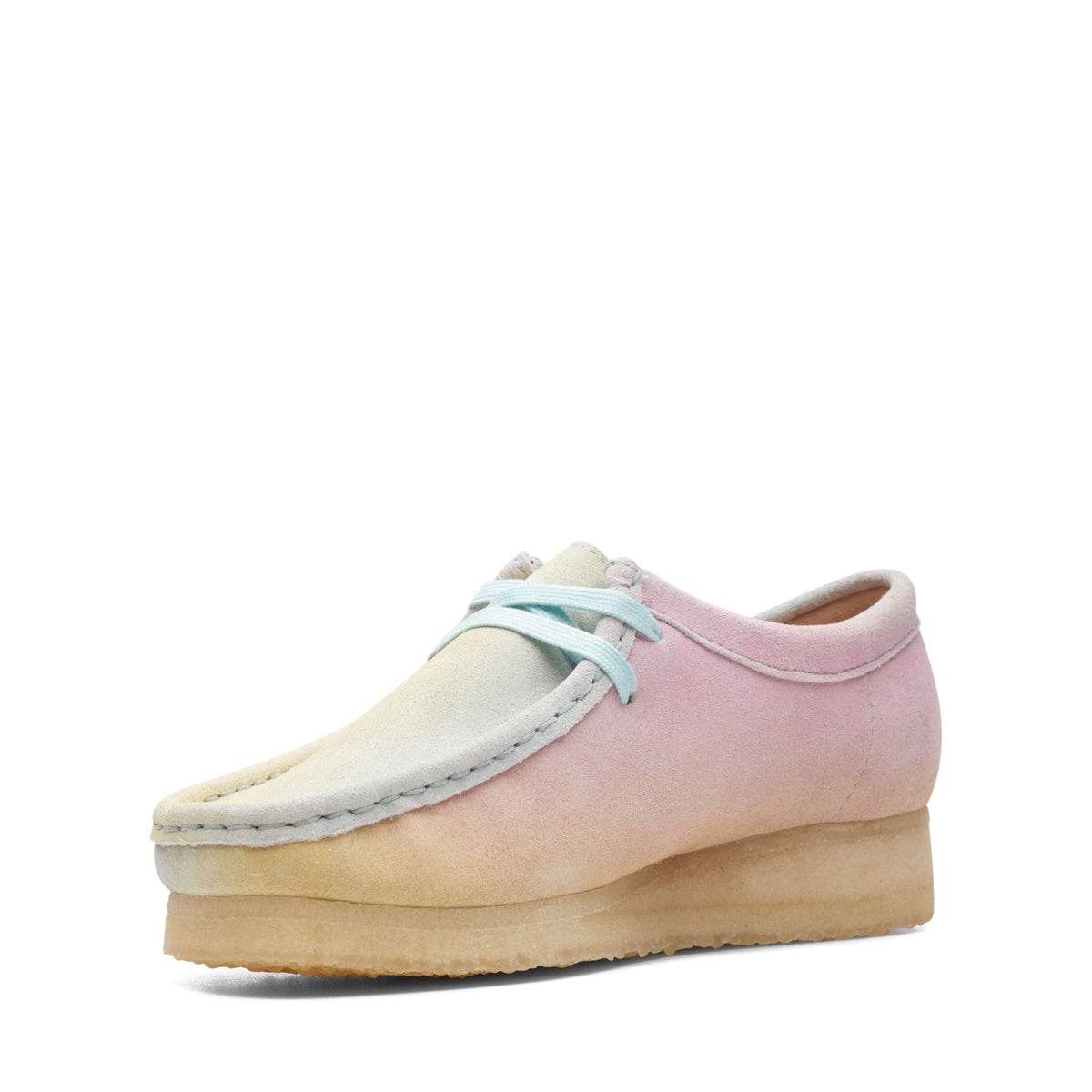 Clarks Originals Wallabee Women's White/Blue 26165563 — sole view