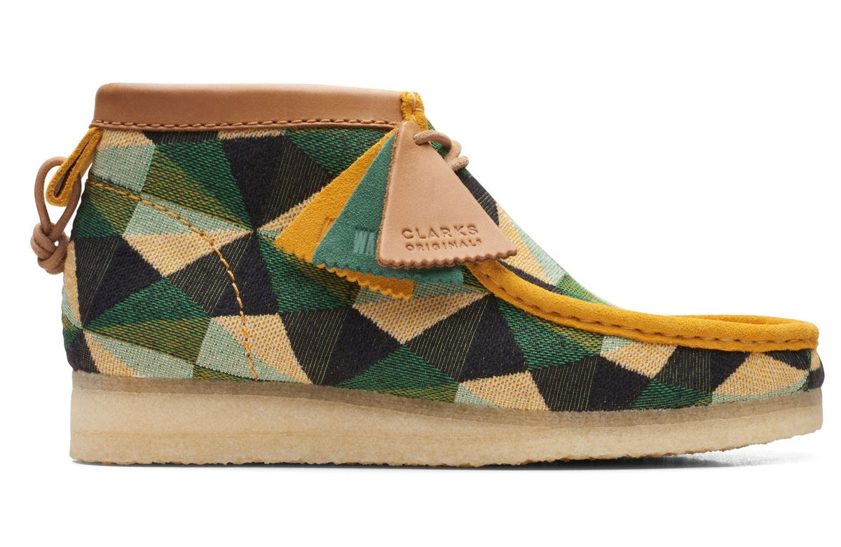 Clarks Originals Wallabee Boot Men's Green/Multicolor Textile/Suede 26165732