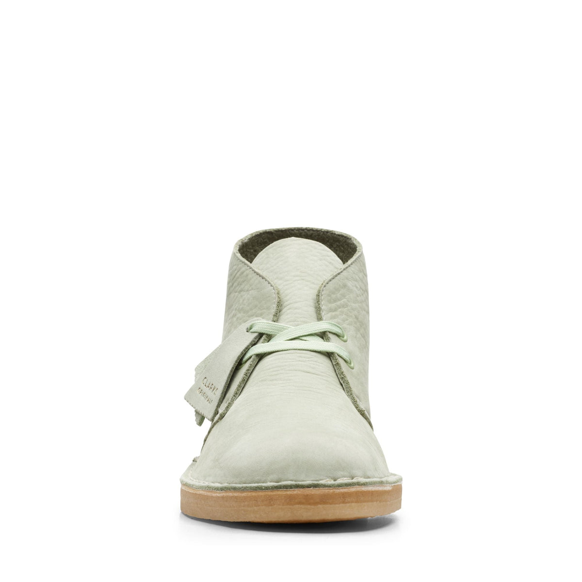 Clarks Originals Desert Boot Men's Pale Green Leather 26165743 — rear view