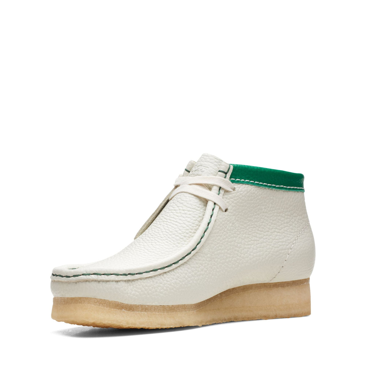 Clarks Originals Wallabee Boot Women's Cream Multi 26165818 — sole view