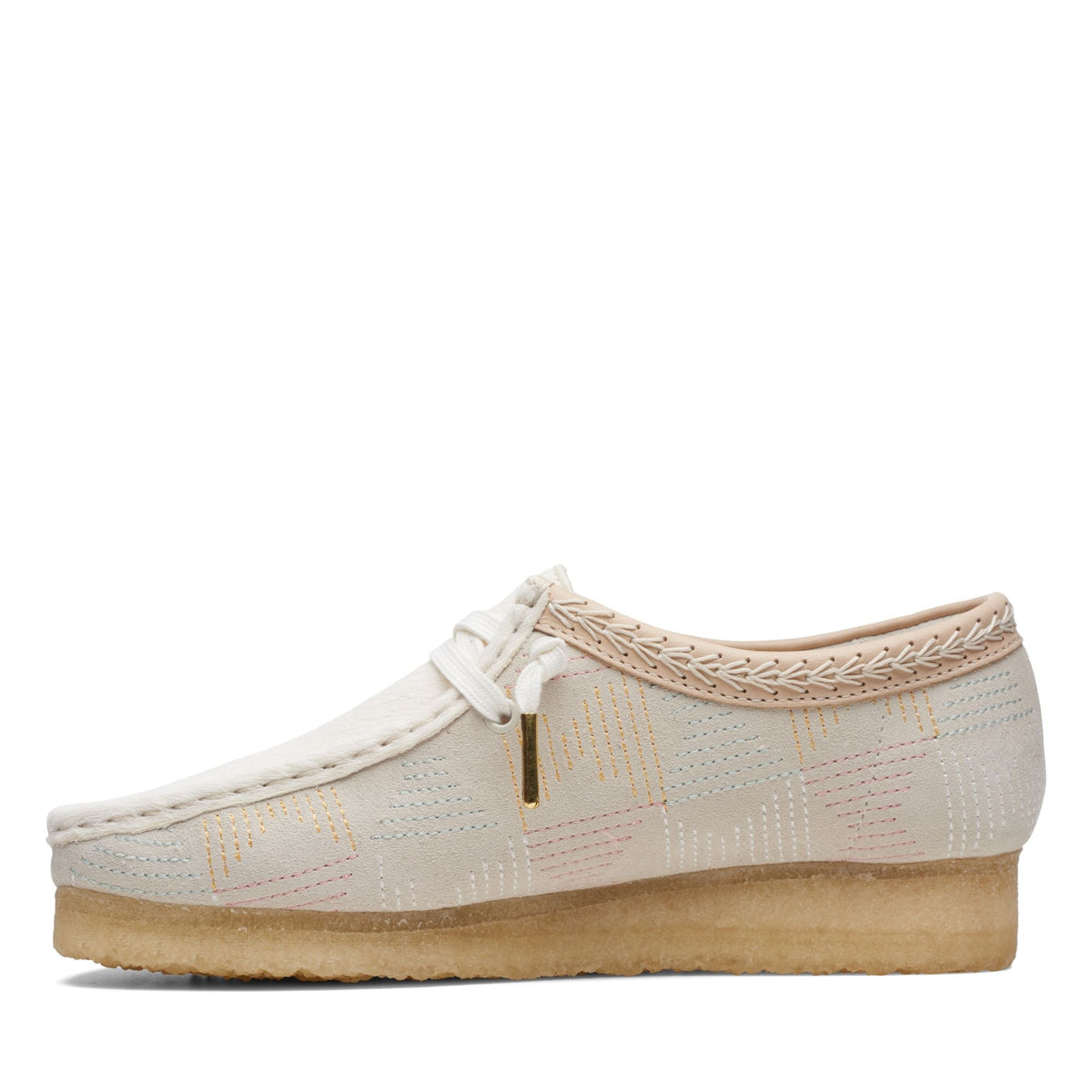Clarks Originals Wallabee Men's Off White Hairy 26165918 — detail view