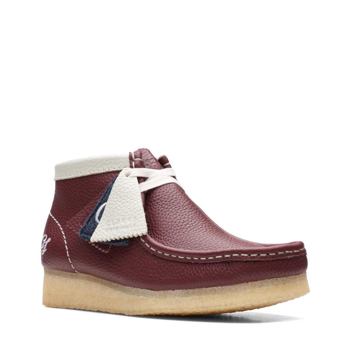 Clarks Originals Wallabee Boot Women's Red 26166098 — side view