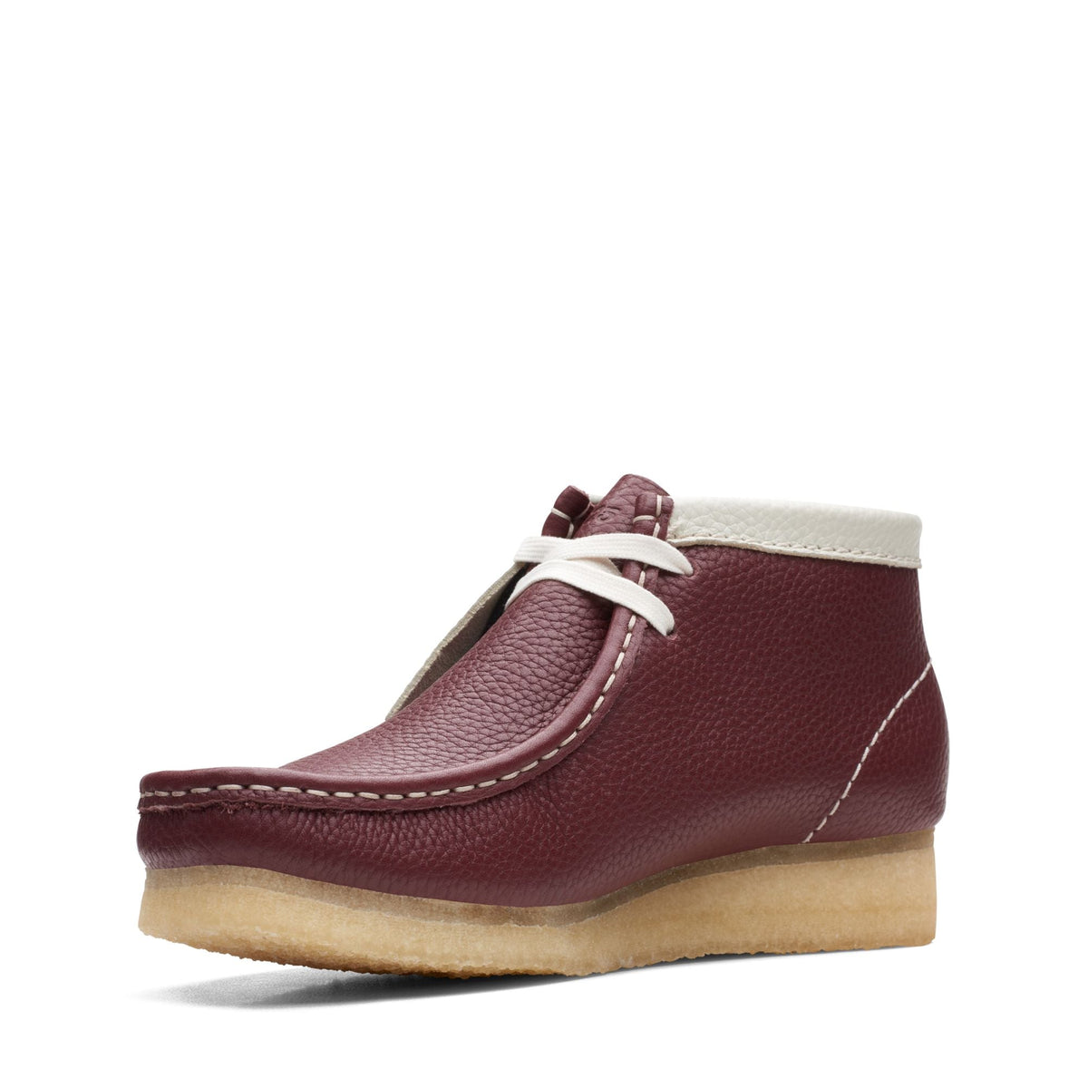 Clarks Originals Wallabee Boot Women's Red Suede 26166098 — sole view