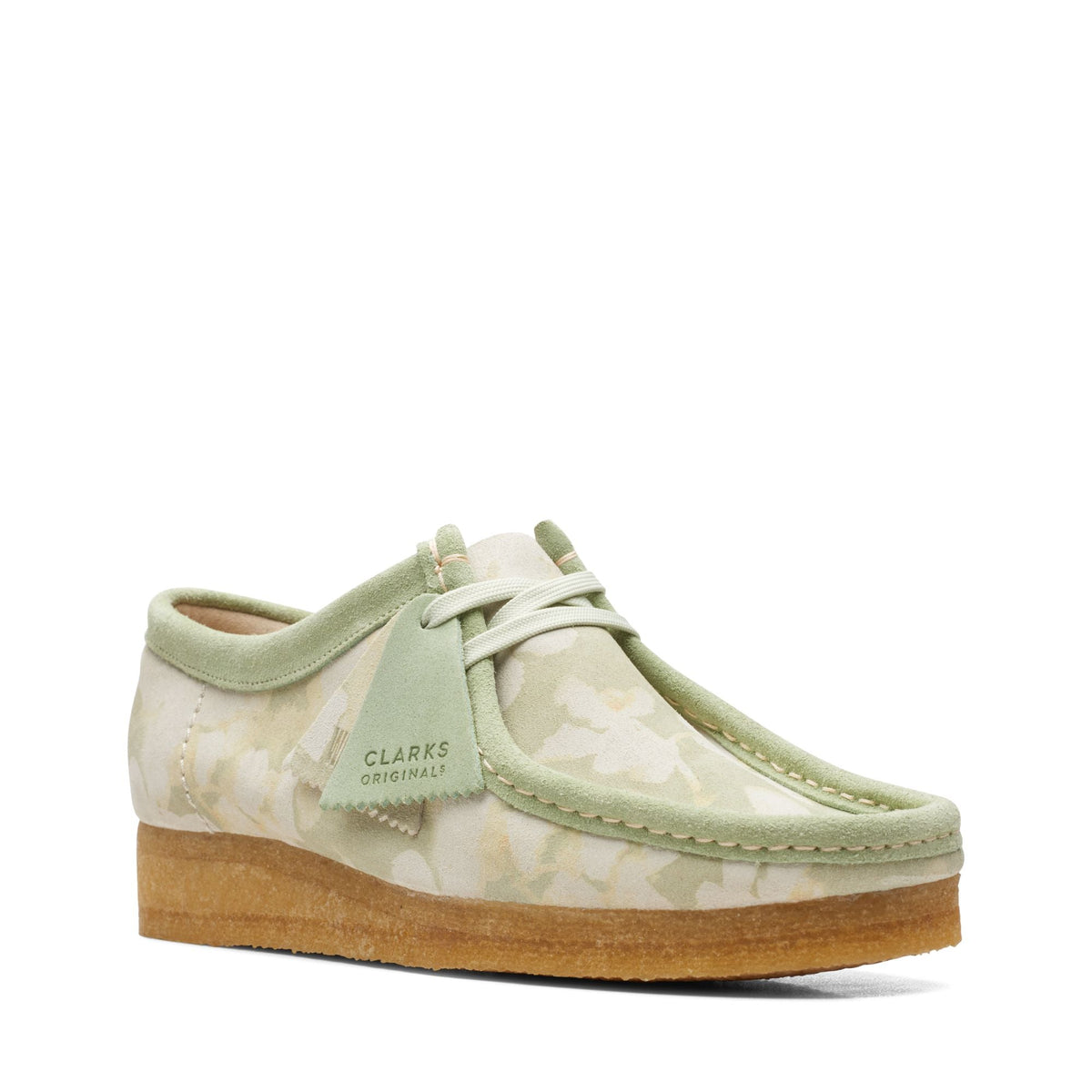 Clarks Originals Wallabee - Green Floral Women's Green Floral 26166166 โ side view