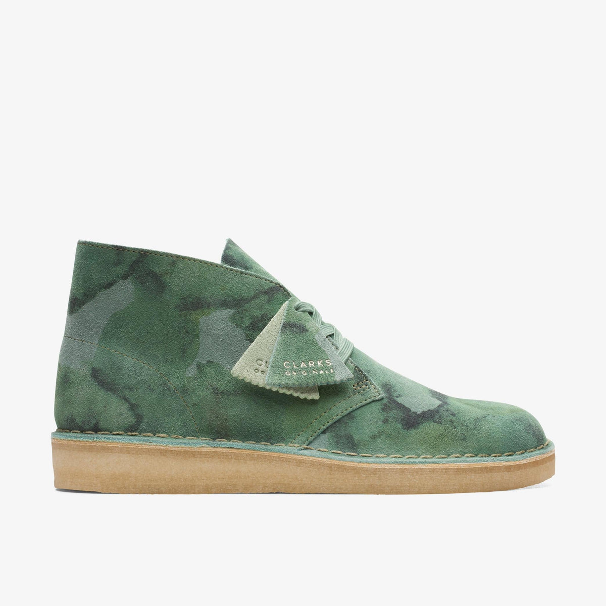 Clarks Originals Desert Coal Men's Green Camouflage Suede 26166172