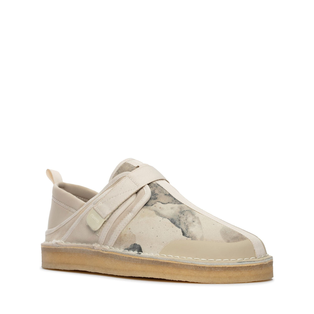 Clarks Originals Trek Taiyo Men's Off White Camo Suede 26166286 — side view