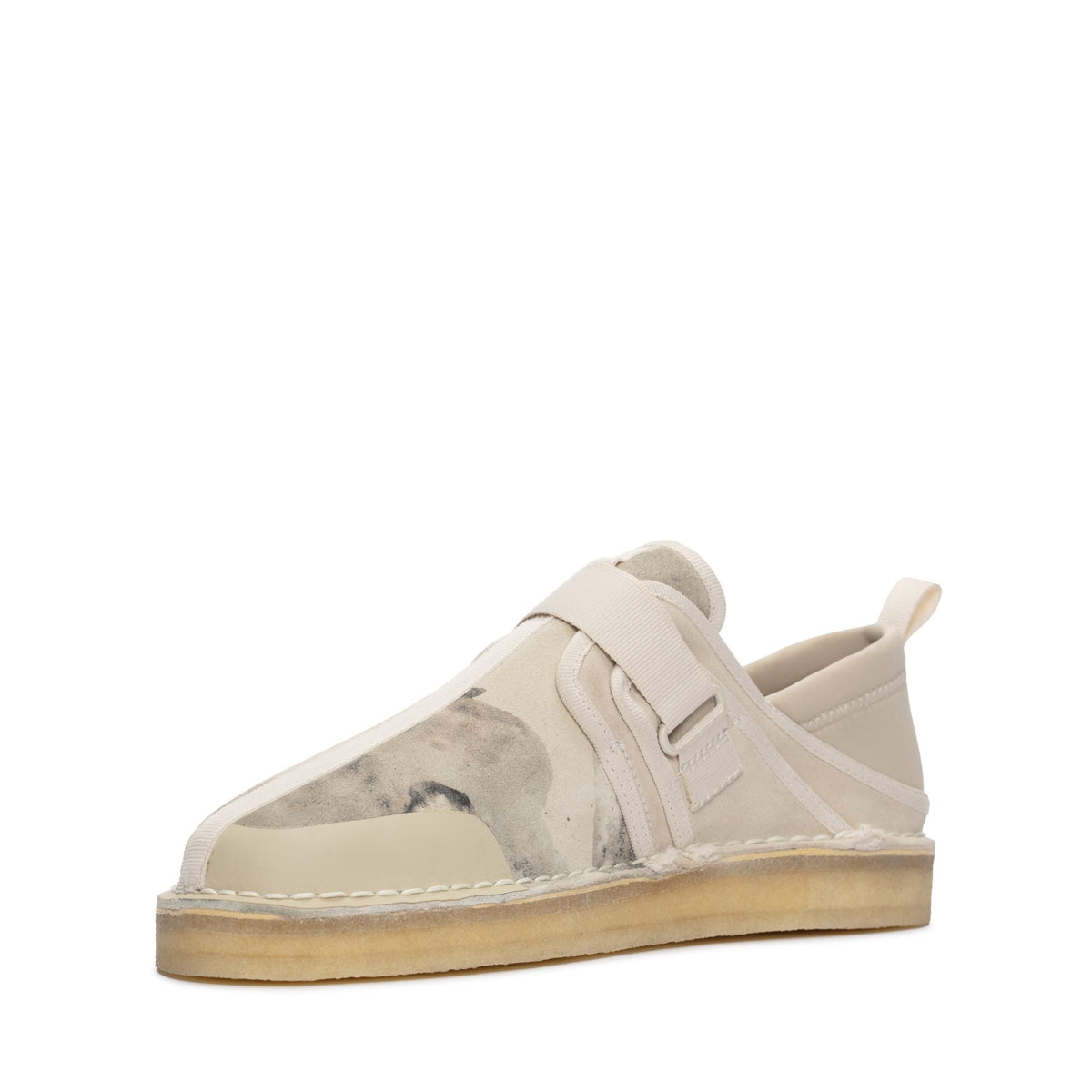 Clarks Originals Trek Taiyo Men's Off White Camo Suede 26166286 — sole view