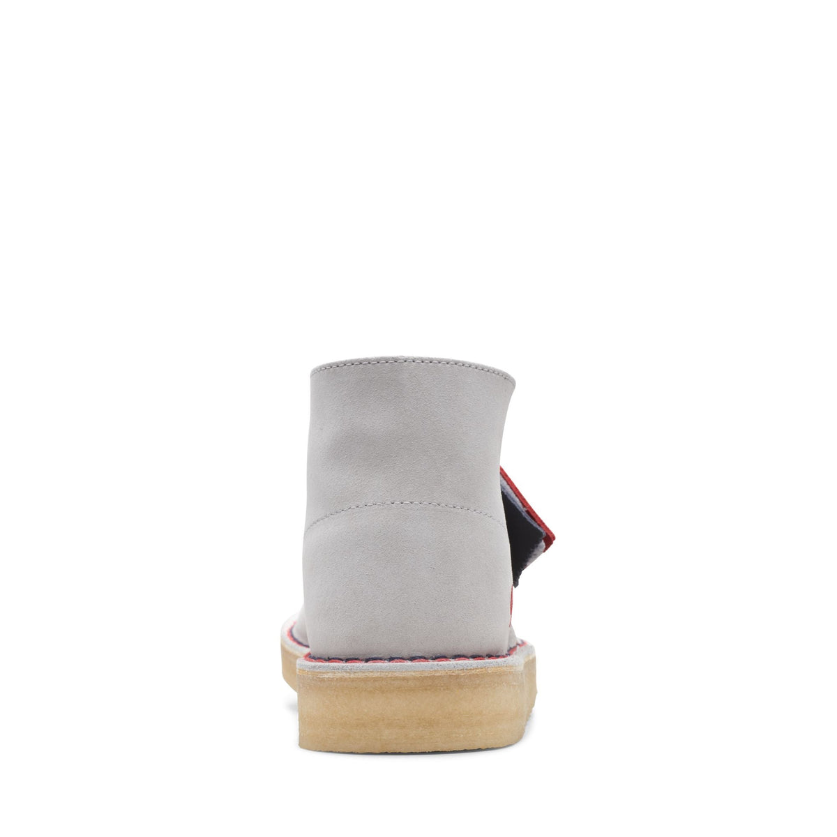 Clarks Originals Desert Coal VCY Men's Gray & Red Suede 26166525 — top view