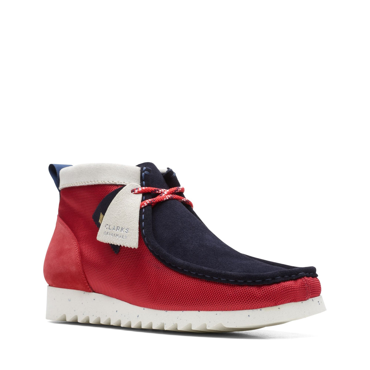 Clarks Originals Wallabee FTRE Men's Red/Ink Suede 26167235 — side view