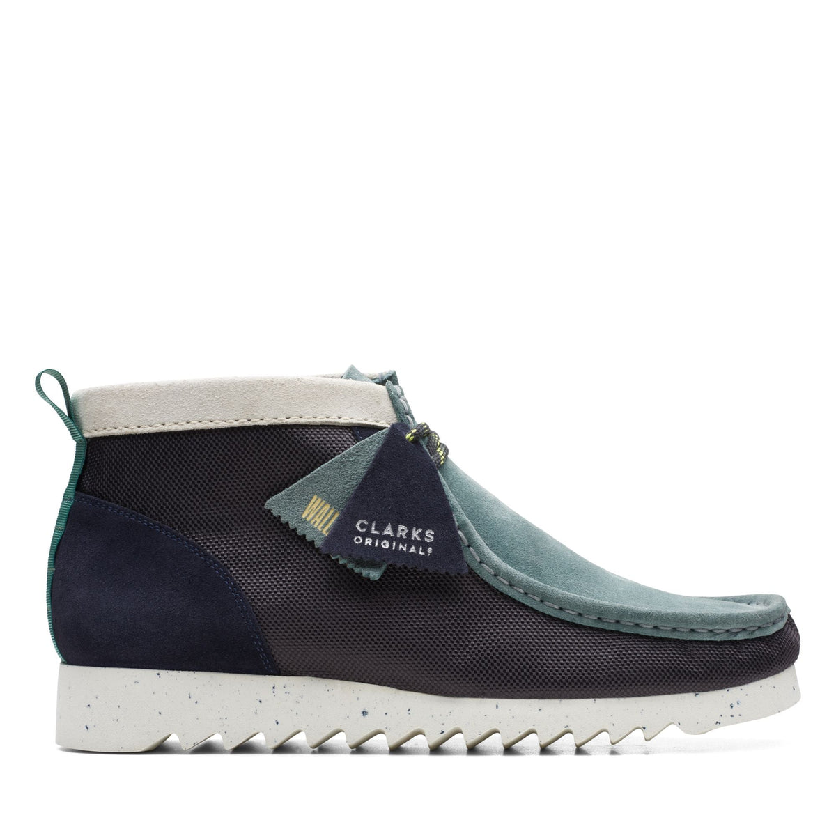 Clarks Originals Wallabee Men's Blue & Green Suede Mesh 26167237