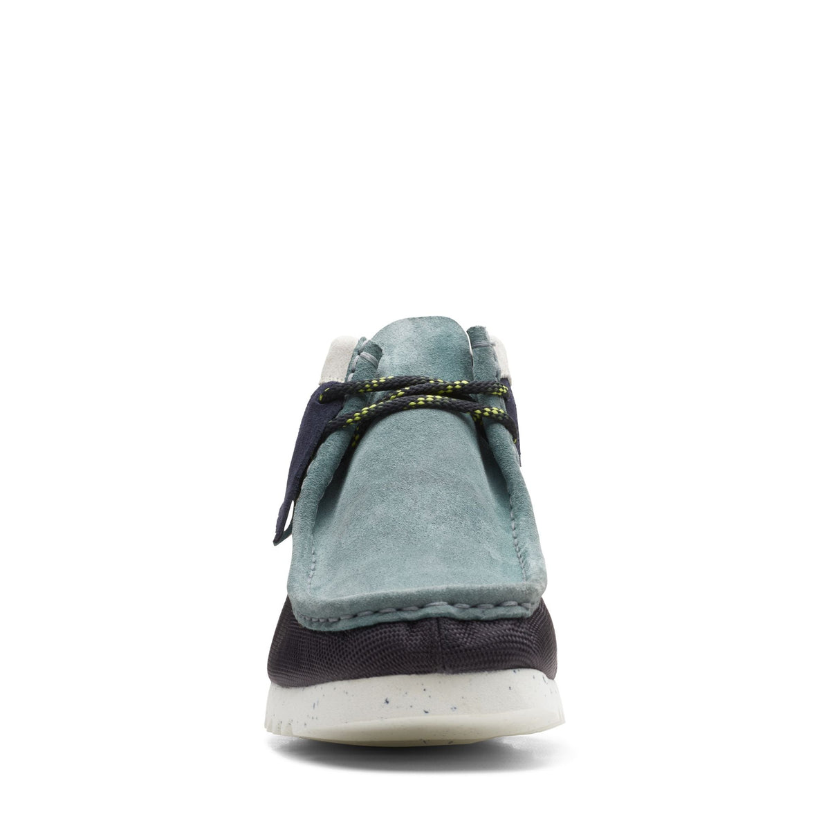 Clarks Originals Wallabee Men's Blue/Green Suede/Mesh 26167237 — rear view