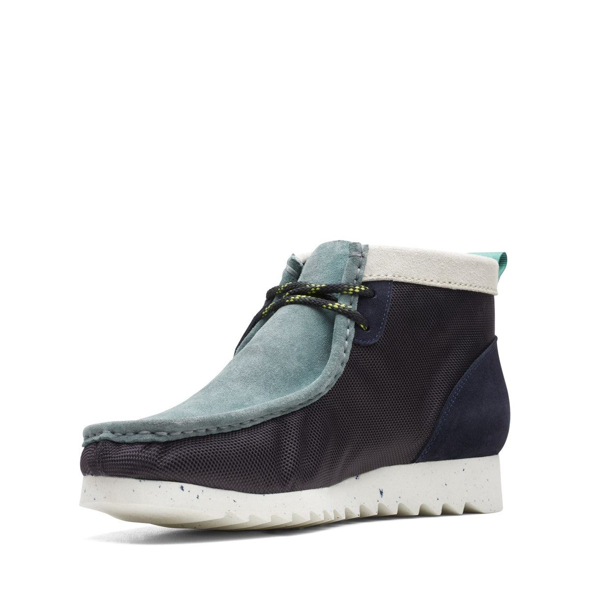 Clarks Originals Wallabee Men's Blue/Green Suede/Mesh 26167237 — sole view