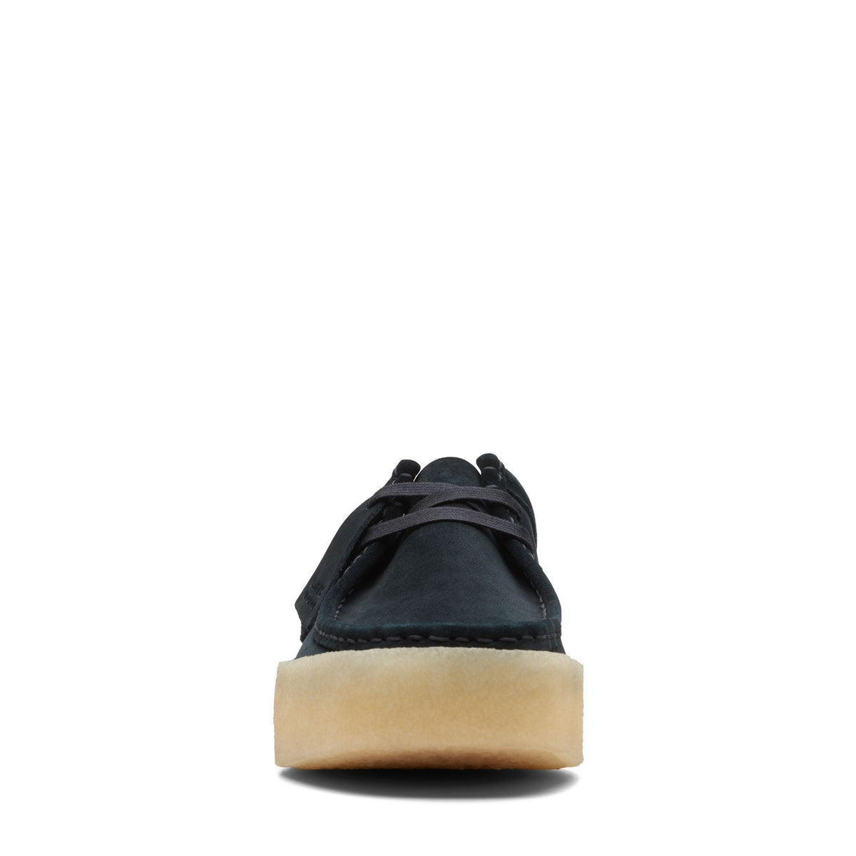 Clarks Originals Wallabee Cup Men's Black Suede 26167285 — rear view