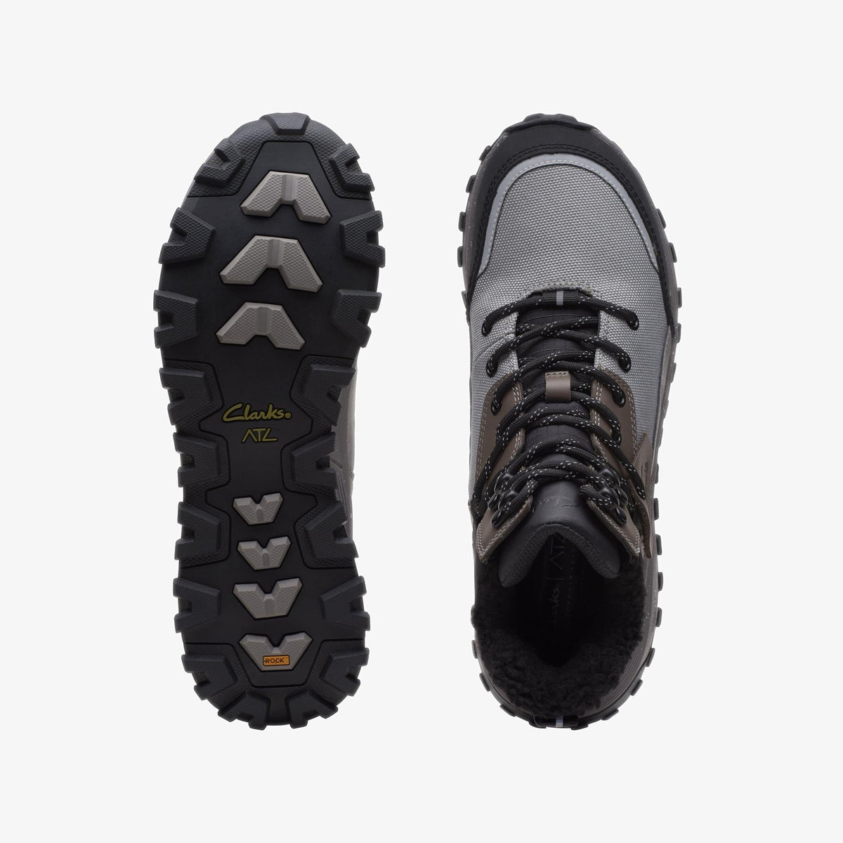 Clarks ATL Trek Sky GTX Women's Grey Leather/Suede/Textile 26167445 — top view