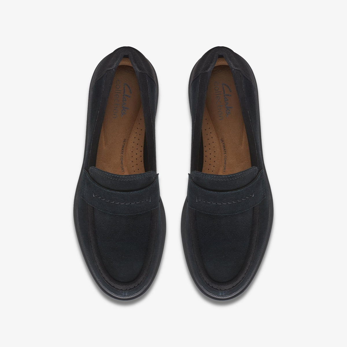 Clarks Calla Ease Women's Black Suede 26167687 — top view