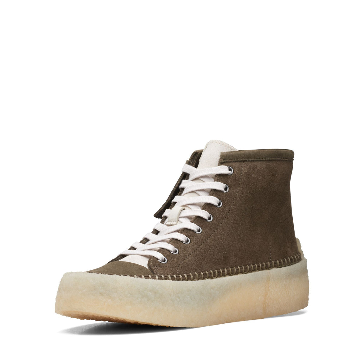 Clarks Originals Caravan Mid Men's Green Suede 26167696 — sole view