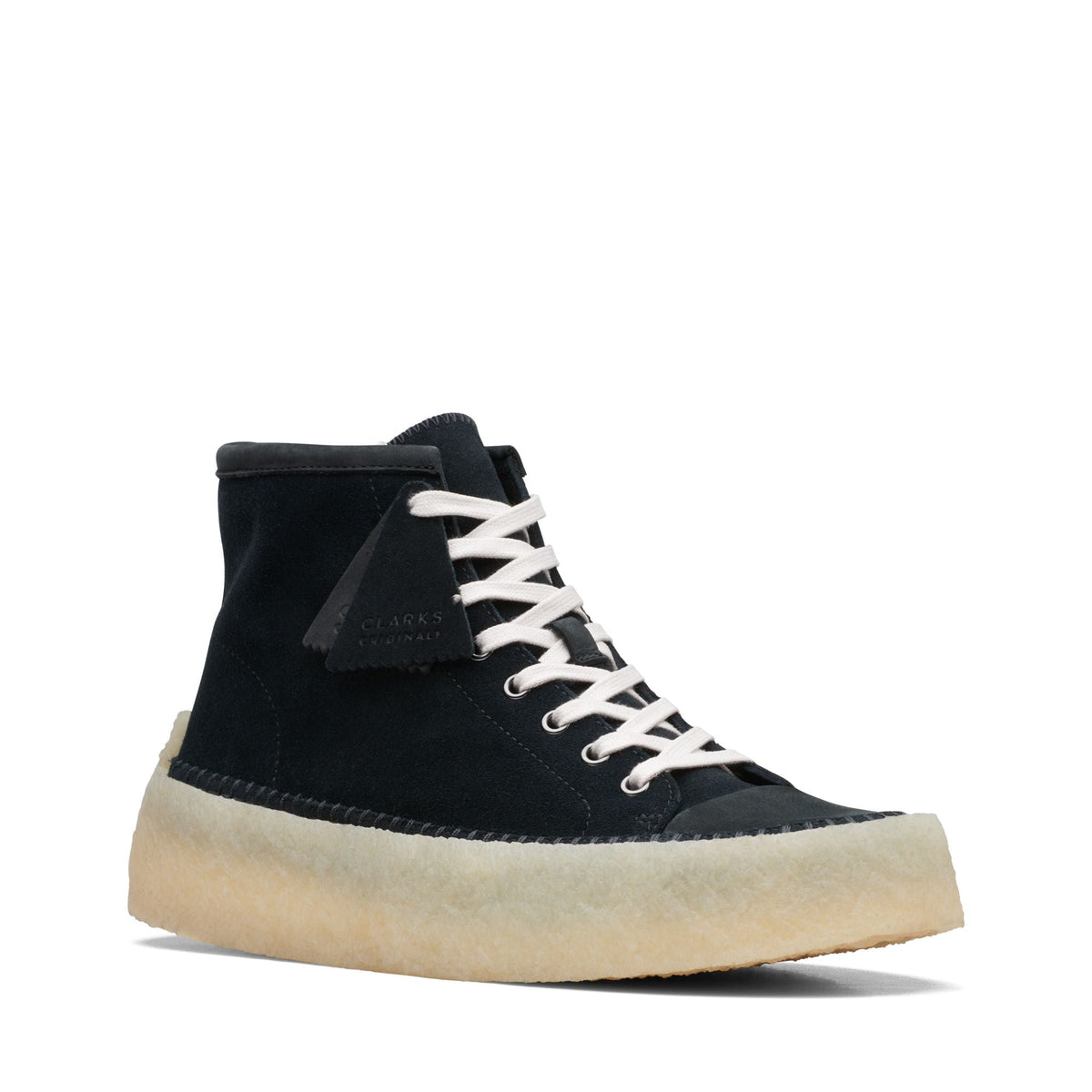 Clarks Originals Caravan Mid Men's Black Leather 26167697 — side view