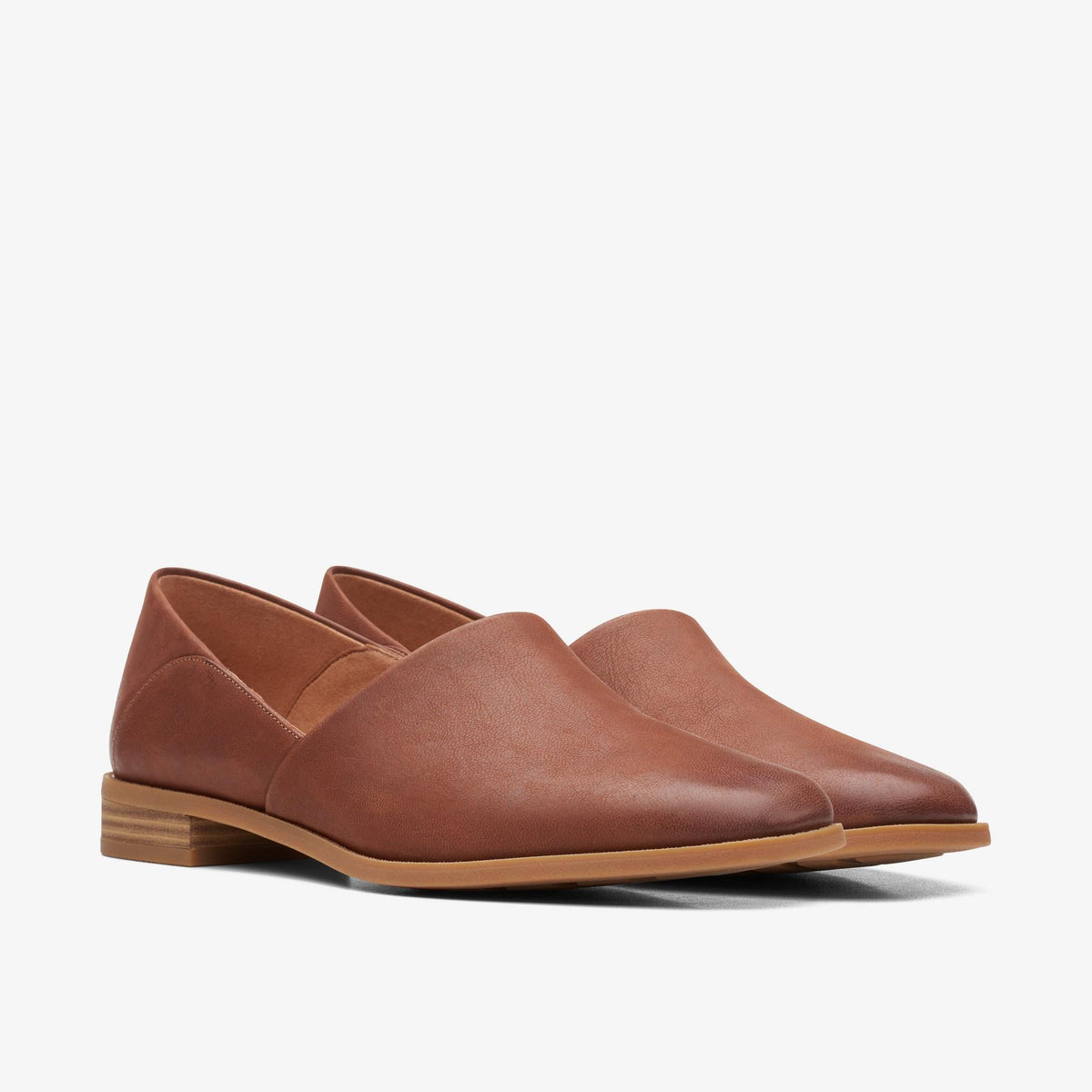Clarks Pure Belle Women's Dark Tan Leather 26167800 — sole view