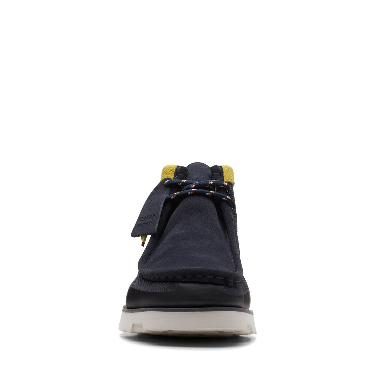 Clarks Originals Wallabee Boot 2.0 GTX Men's Blue Combi Suede 26167901 — rear view