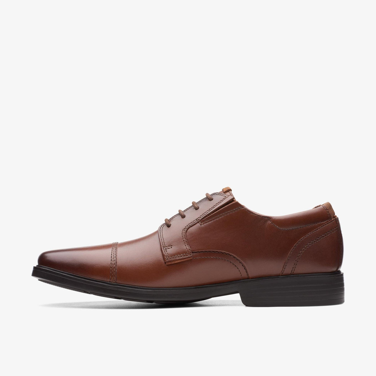Clarks Clarkslite Cap Men's Tan Leather 26167933 — side view