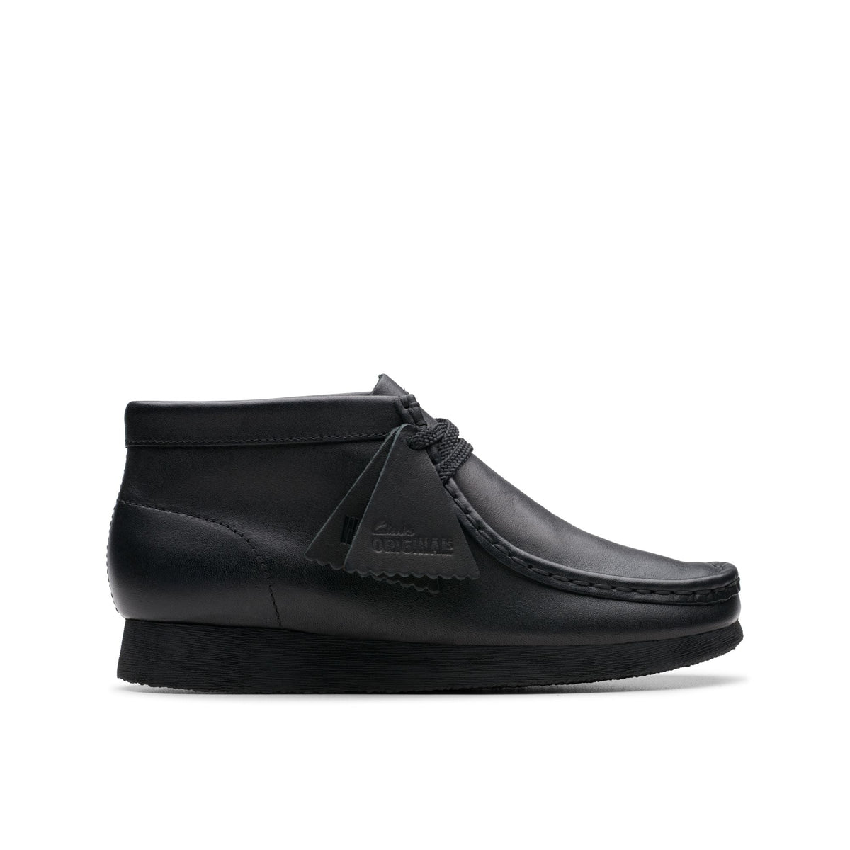 Clarks Originals Wallabee Boot Kids' Unisex Black Leather 26168041
