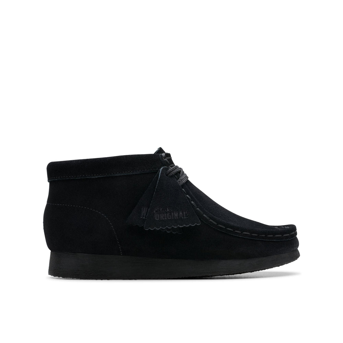 Clarks Originals Wallabee Boot Kids' Unisex Black Suede 26168044