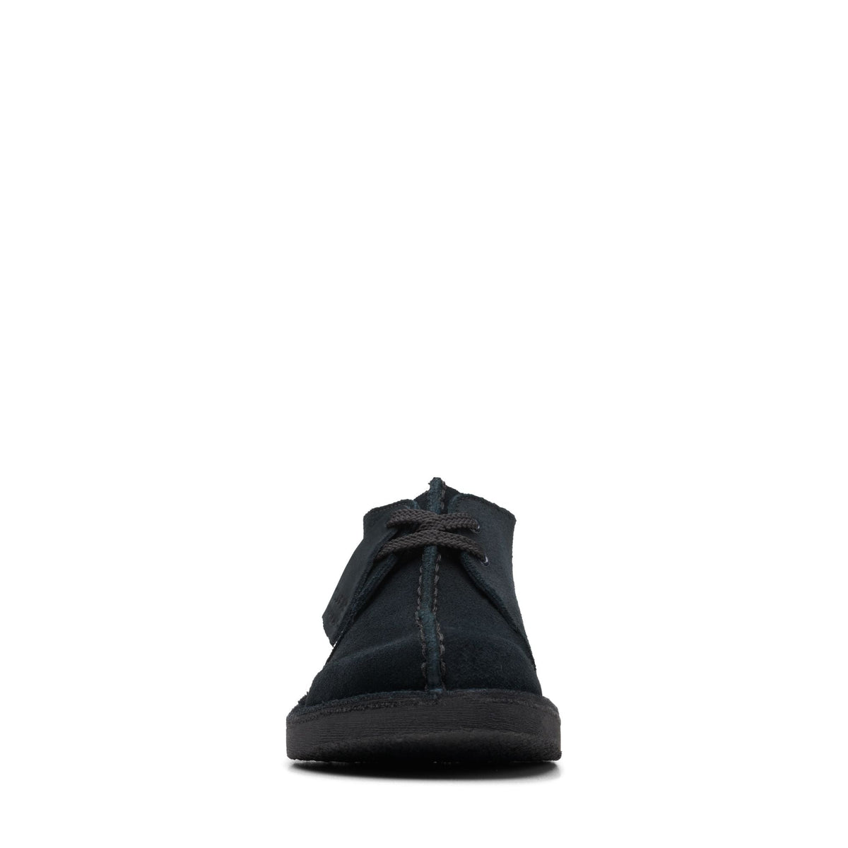 Clarks Originals Desert Trek Kids' Unisex Black Suede 26168046 — rear view