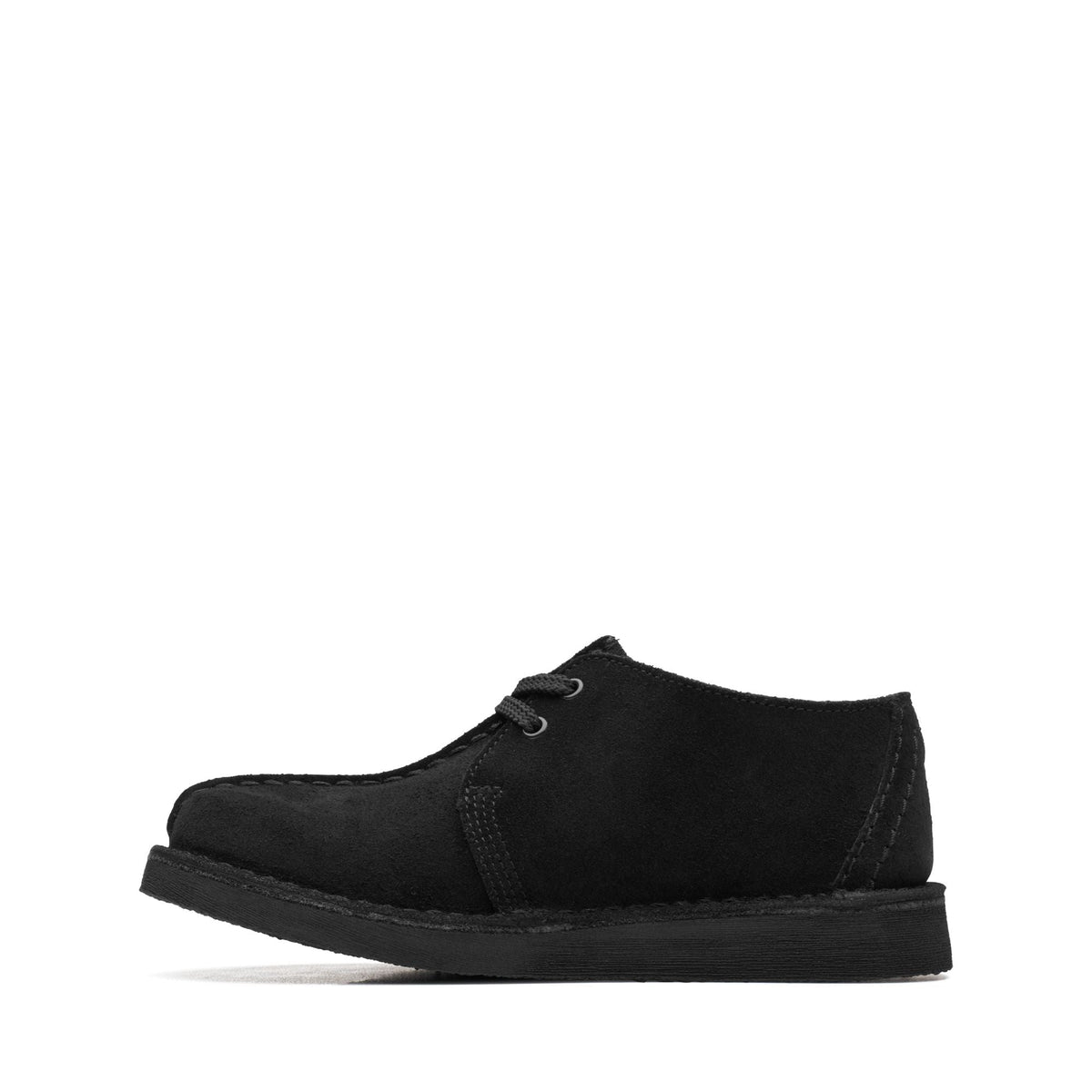 Clarks Originals Desert Trek Kids' Unisex Black Suede 26168046 — detail view