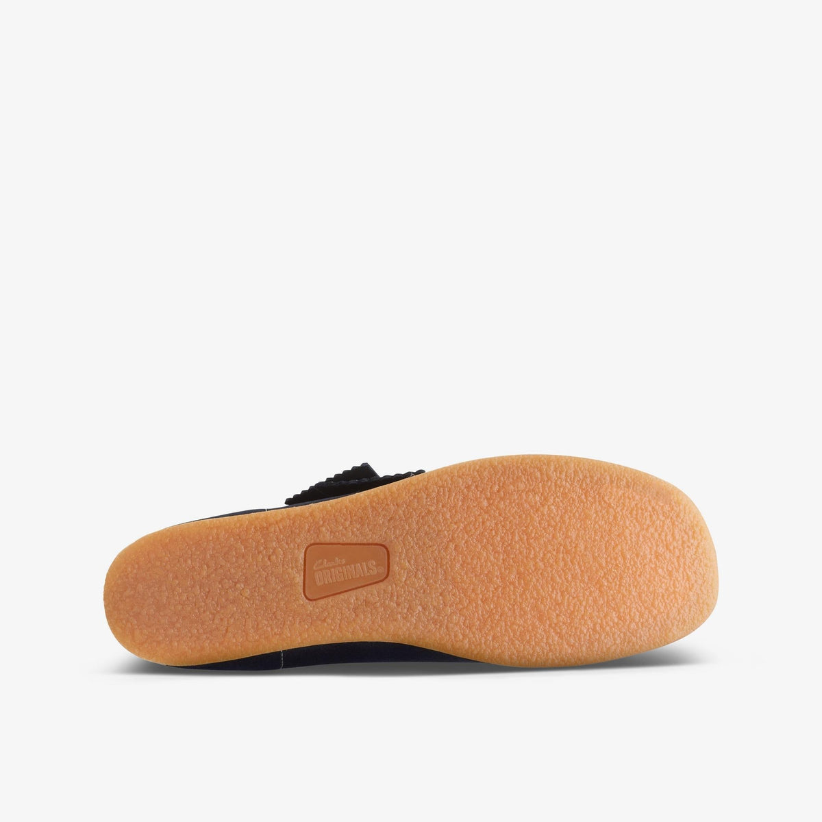 Clarks Originals Wallabee Boot PS Kids' Unisex Navy Combination Suede Wide Width 26168133 — rear view