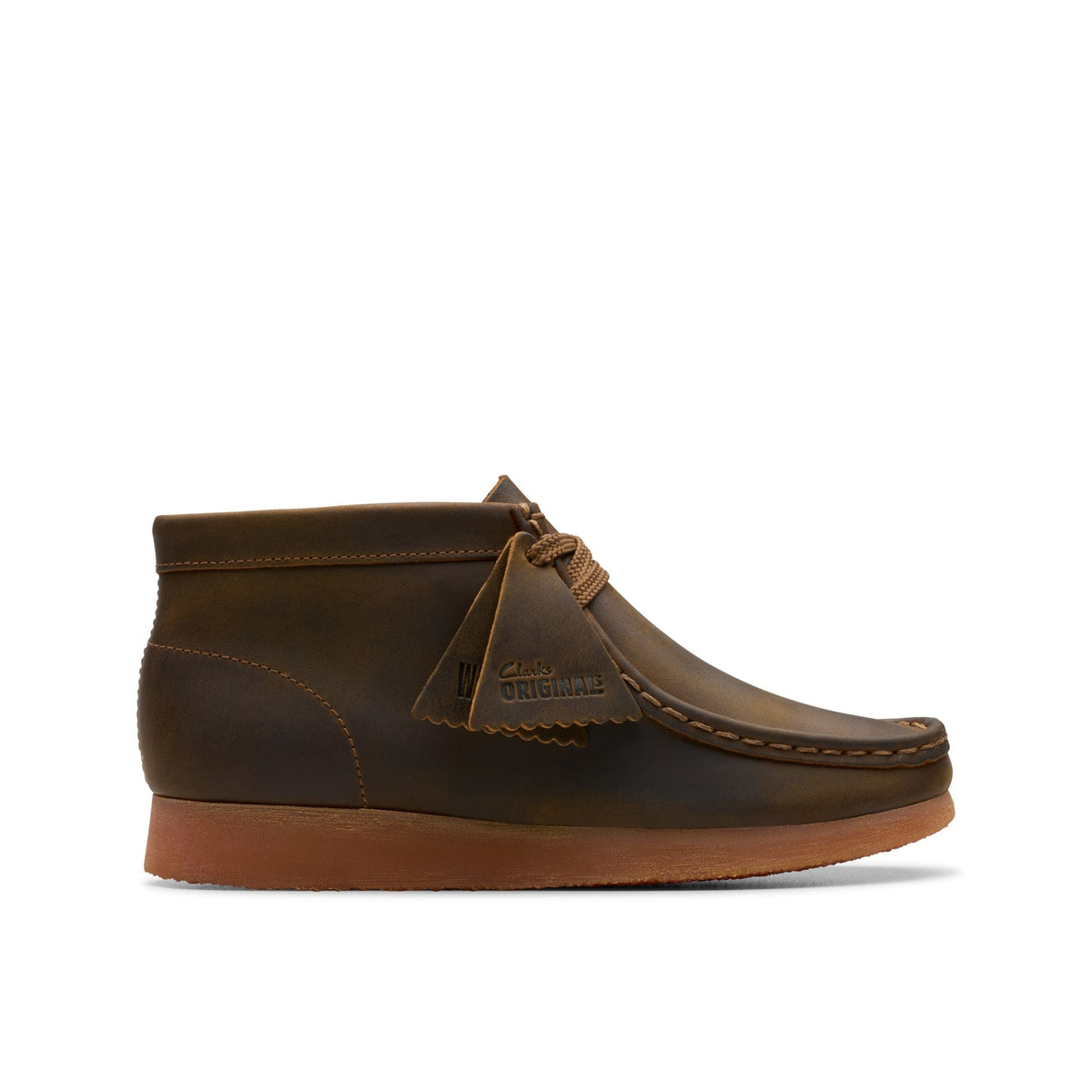 Clarks Originals Wallabee Boot Kids' Unisex Beeswax Brown Leather 26168134