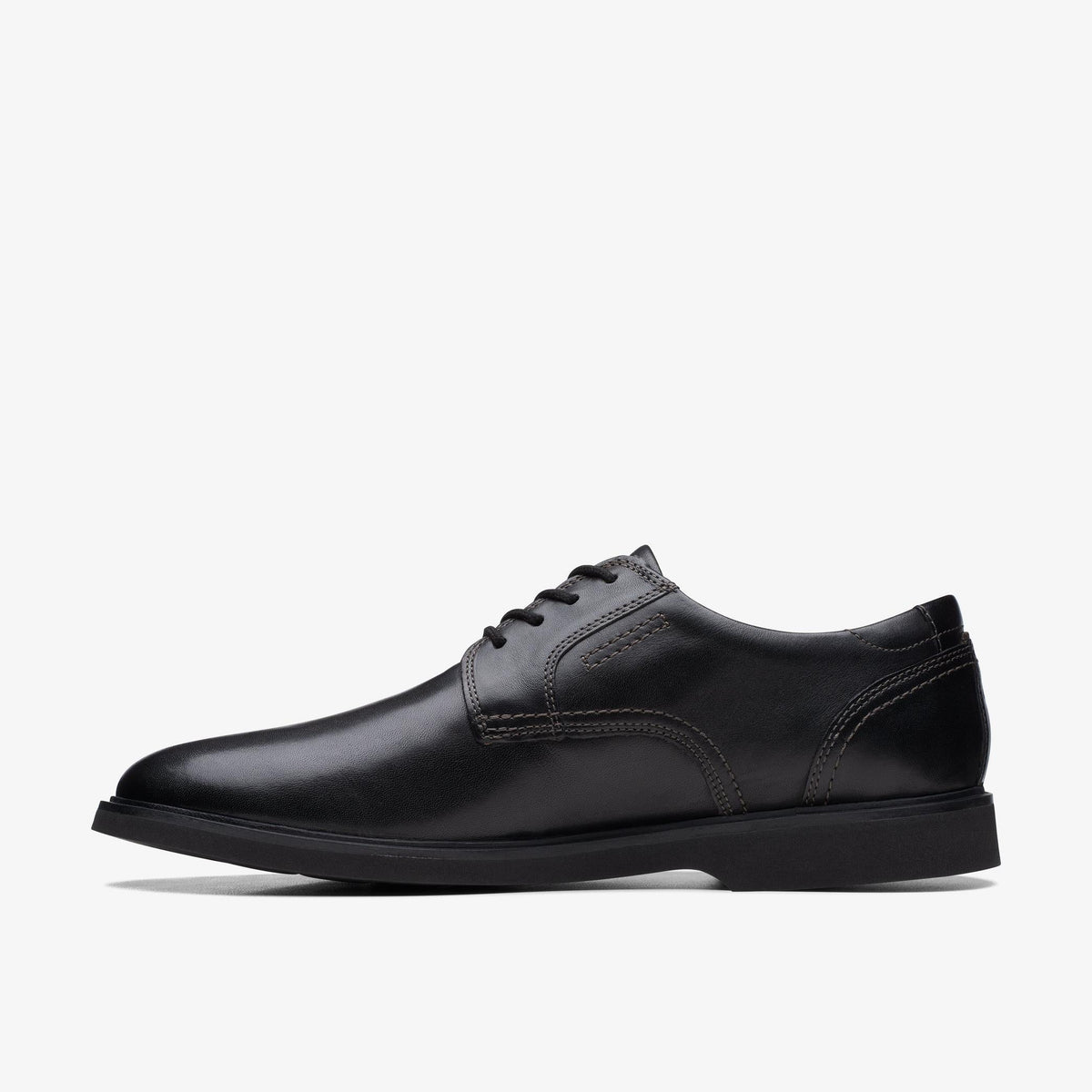 Clarks Malwood Lace Men's Black Leather 26168162 — side view