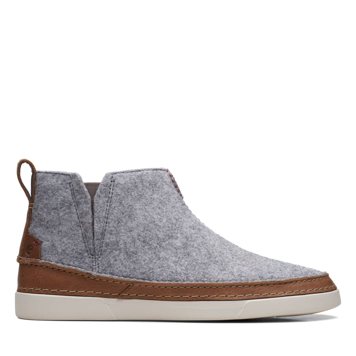 Clarks Gereld Easy Men's Grey Leather and Fabric 26168239
