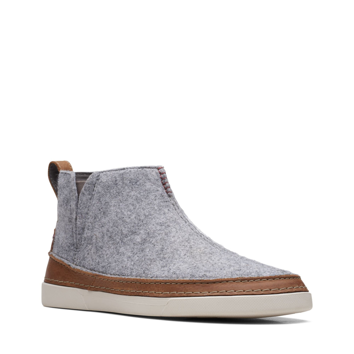 Clarks Gereld Easy Men's Grey Leather and Fabric 26168239 — side view