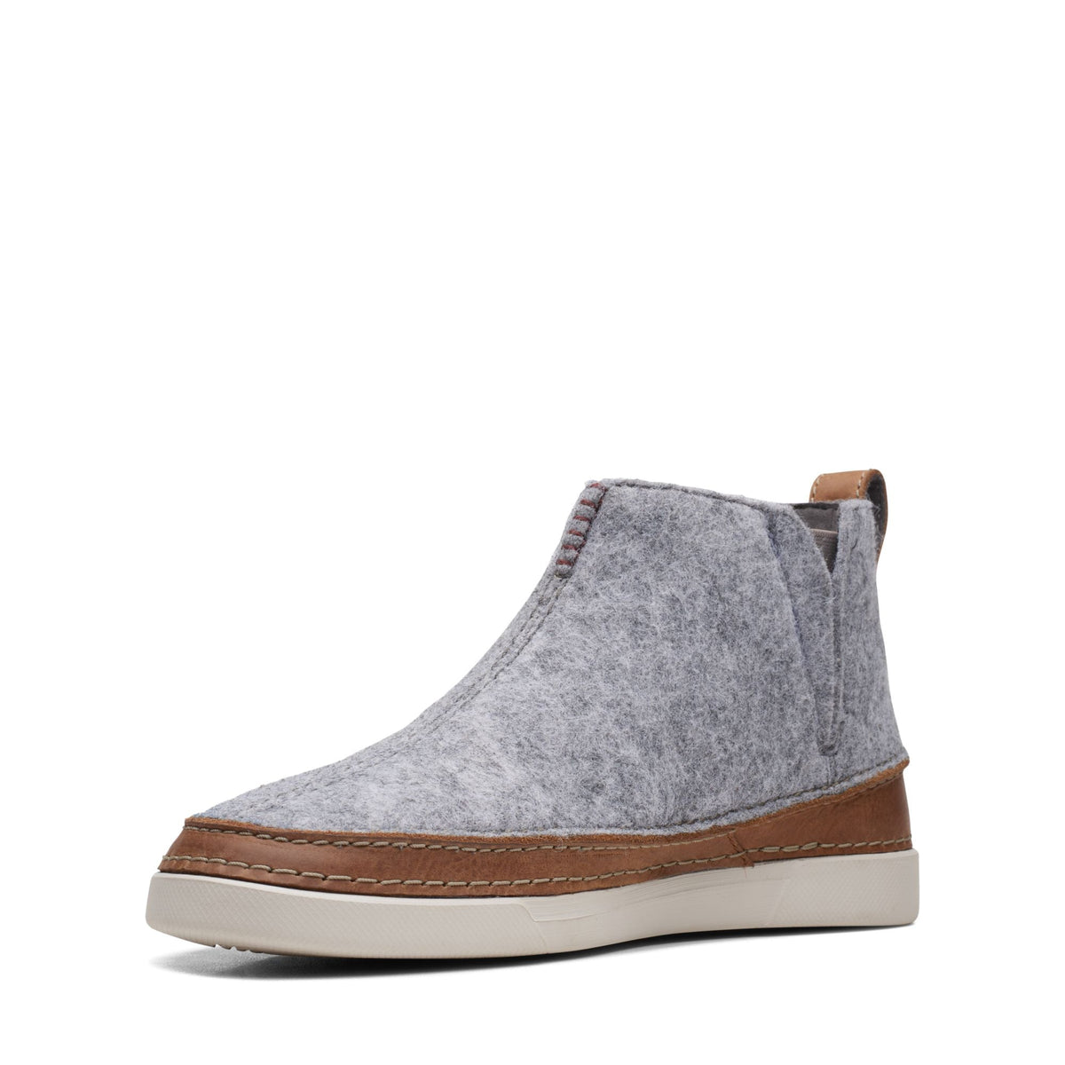 Clarks Gereld Easy Men's Grey Leather and Fabric 26168239 — sole view