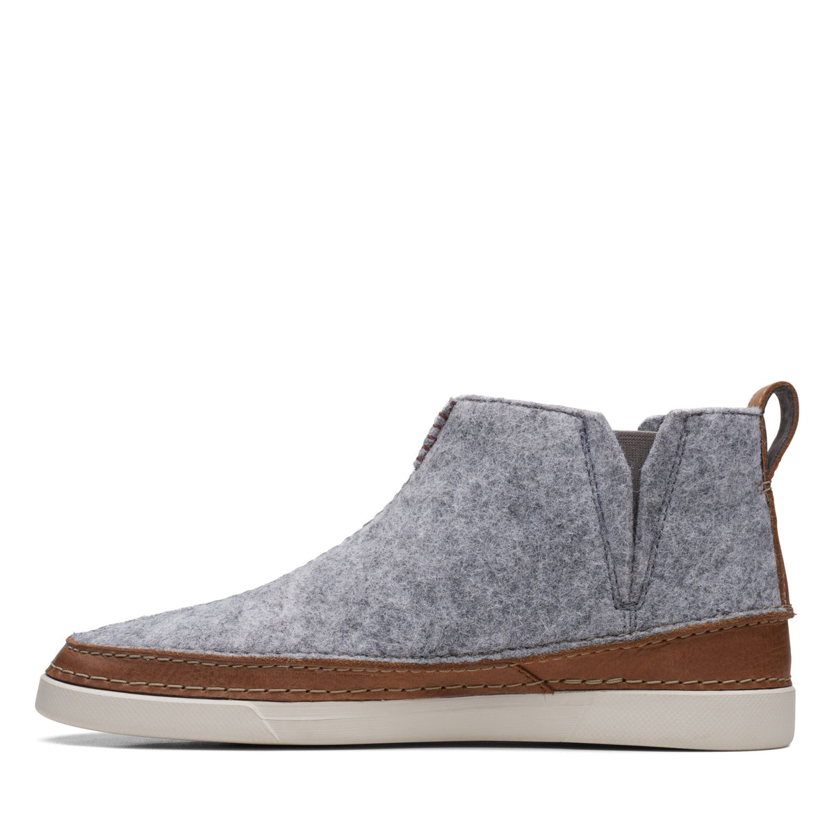 Clarks Gereld Easy Men's Grey Leather and Fabric 26168239 — detail view