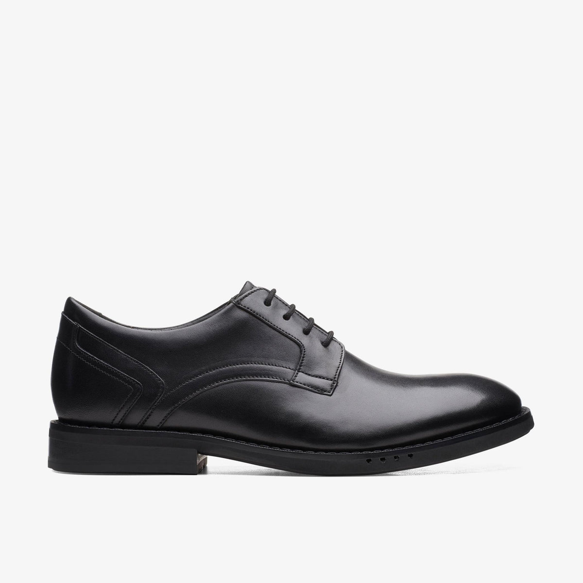 Clarks Un Hugh Lace Men's Black Leather 26168322