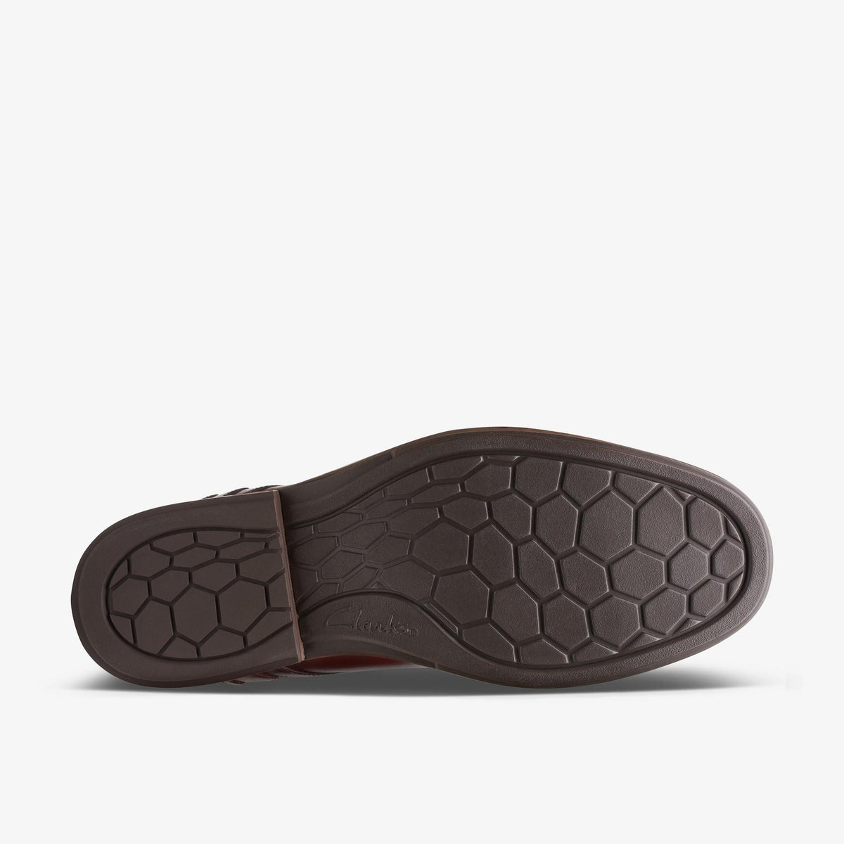 Clarks Un Hugh Lace Men's Brown Leather 26168323 — rear view