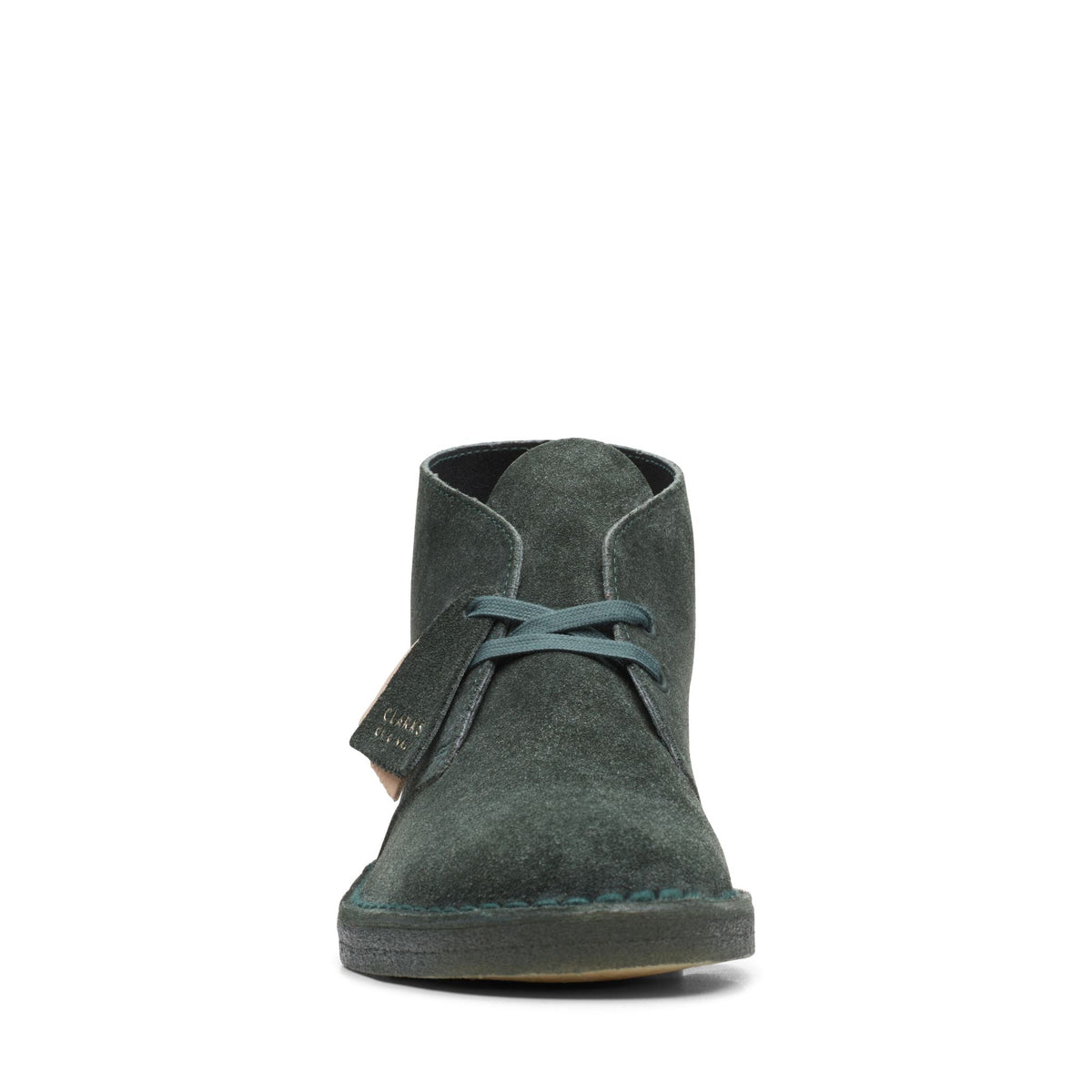 Clarks Originals Desert Boot Men's Green Leather 26168535 — rear view