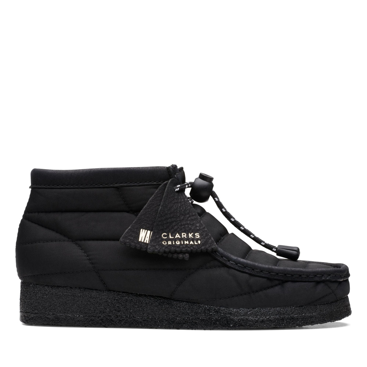 Clarks Originals Wallabee Boot Women's Black Textile 26168587