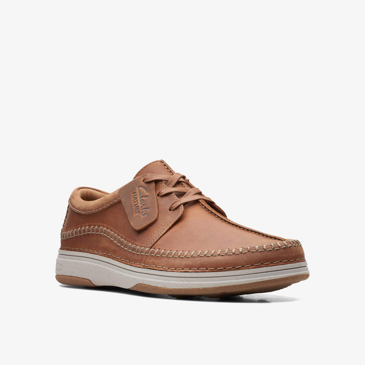 Clarks Nature 5 Tie Men's Beeswax Leather 26168592 — rear view